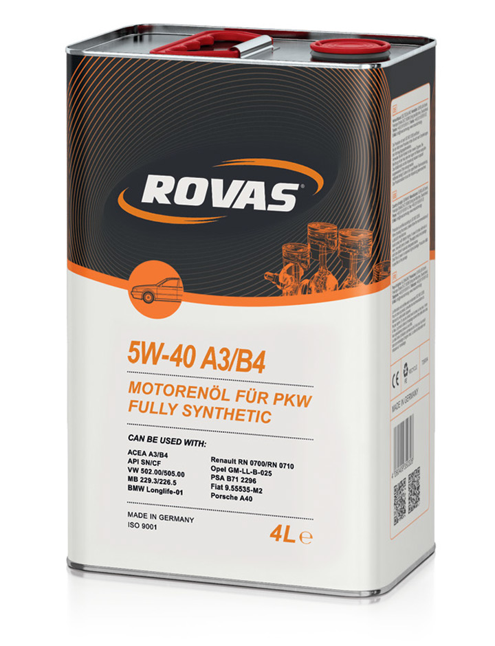 Rovas 5W-40 A3/B4